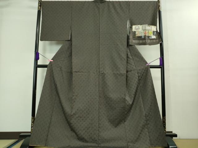 平和屋本店■極上　名門　藤娘きぬたや　藤娘大島絞り　本場縞大島紬　縞格子　井田織物謹製　証紙付き　逸品　DZAA8138kh5
