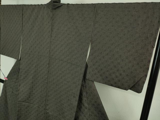 平和屋本店■極上　名門　藤娘きぬたや　藤娘大島絞り　本場縞大島紬　縞格子　井田織物謹製　証紙付き　逸品　DZAA8138kh5