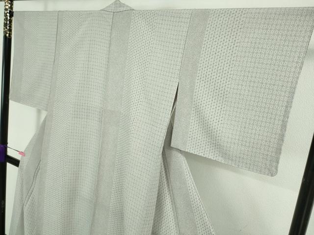 平和屋着物▽極上 洗える最高級着物 ＜英＞はなぶさ謹製 小紋 単衣 亀甲間道 逸品 DZAA8141kh5