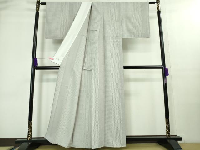 平和屋着物▽極上 洗える最高級着物 ＜英＞はなぶさ謹製 小紋 単衣 亀甲間道 逸品 DZAA8141kh5