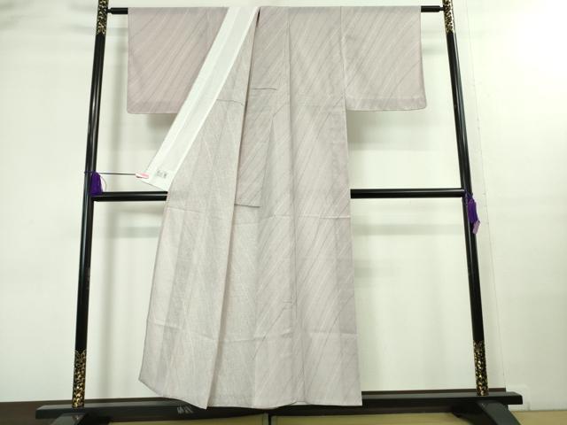 平和屋着物＊極上 夏物 洗える最高級着物 ＜英＞はなぶさ謹製 小紋 斜線文 逸品 DZAA8144kh5