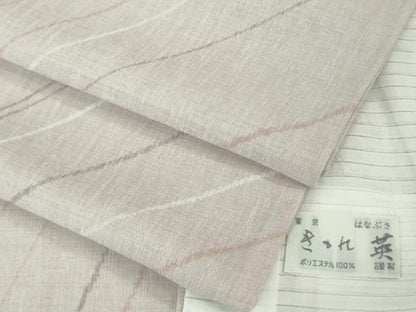 平和屋着物＊極上 夏物 洗える最高級着物 ＜英＞はなぶさ謹製 小紋 斜線文 逸品 DZAA8144kh5