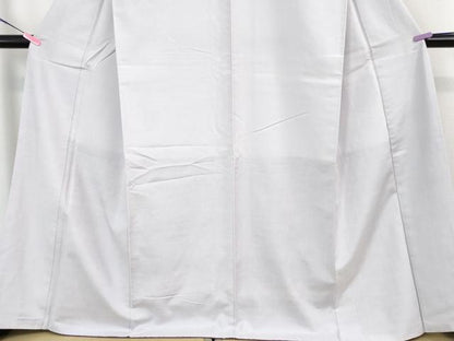 平和屋着物●極上 結城紬 色無地 牡丹鼠色 証紙付き 逸品 未使用 DZAA8152kh5