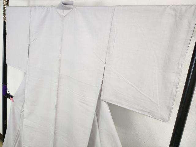平和屋着物●極上 結城紬 色無地 牡丹鼠色 証紙付き 逸品 未使用 DZAA8152kh5