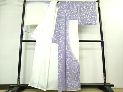 平和屋本店■極上　訪問着　花唐草文　暈し染め　金銀彩　逸品　DZAA8160kh5