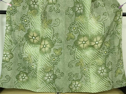 平和屋着物∴極上 夏物 浴衣 有松鳴海絞り 花唐草文 暈し染め 綿 逸品 DZAA8185kh5