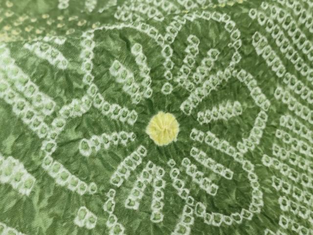 平和屋着物∴極上 夏物 浴衣 有松鳴海絞り 花唐草文 暈し染め 綿 逸品 DZAA8185kh5