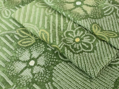 平和屋着物∴極上 夏物 浴衣 有松鳴海絞り 花唐草文 暈し染め 綿 逸品 DZAA8185kh5