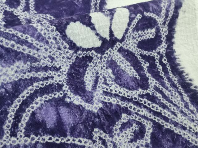 平和屋本店■極上　夏物　銀座秀粋　浴衣　有松鳴海絞り　杜若　綿紅梅　逸品　DZAA8186kh5