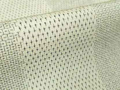 平和屋本店▽極上 本塩沢 単衣 110亀甲 市松文様 ゑり善扱い ロング丈 逸品 未使用 DZAA8198kh5