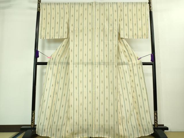 平和屋本店■極上　夏物　青山八木　本場小千谷ちぢみ　麻　矢羽間道　たとう紙付き　逸品　DZAA8202kh5