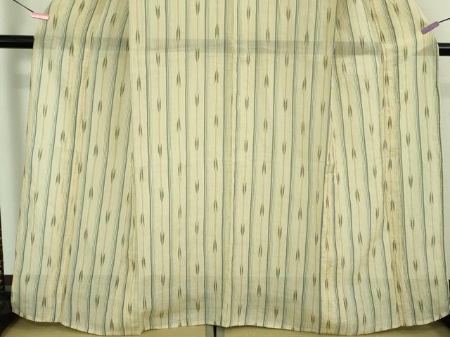 平和屋本店■極上　夏物　青山八木　本場小千谷ちぢみ　麻　矢羽間道　たとう紙付き　逸品　DZAA8202kh5