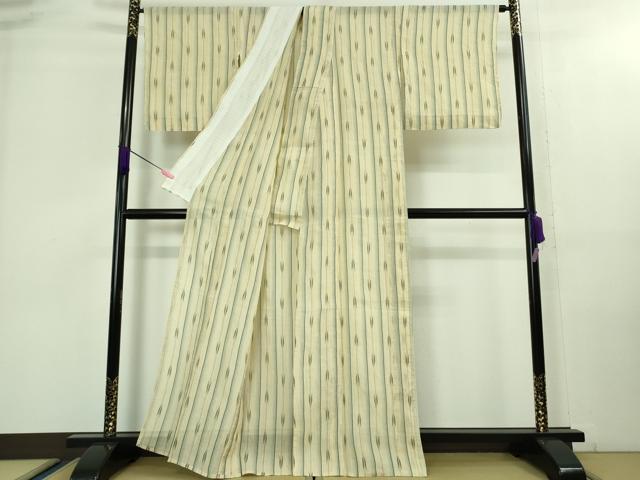 平和屋本店■極上　夏物　青山八木　本場小千谷ちぢみ　麻　矢羽間道　たとう紙付き　逸品　DZAA8202kh5