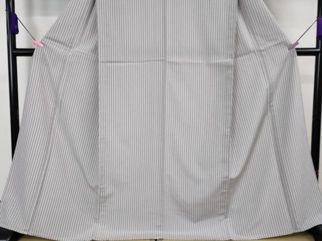 平和屋着物▽極上 本塩沢 やまだ織 単衣 縞 小出マサイ作 証紙付き 逸品 DZAA8205kh5