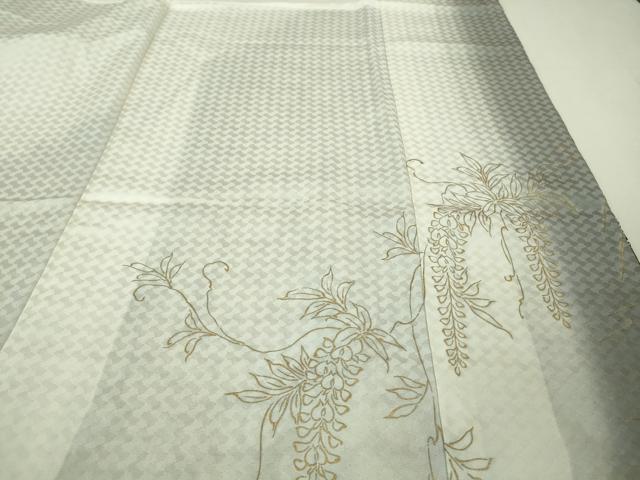 平和屋着物●極上 訪問着 辻が花 暈し染め 白×黒 金彩 逸品 未使用 DZAA8229kh5