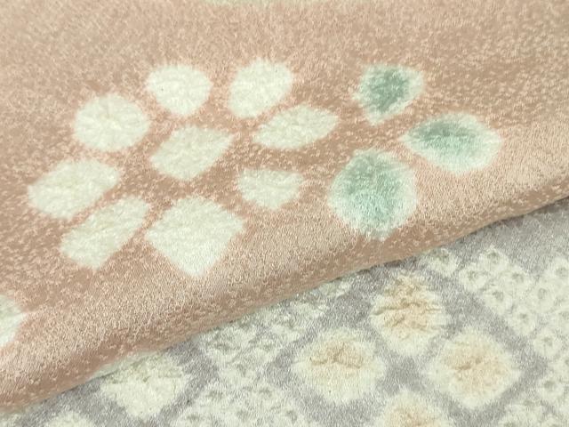 平和屋着物●極上 訪問着 絞り 舞花文 ロング丈 逸品 DZAA8236kh5