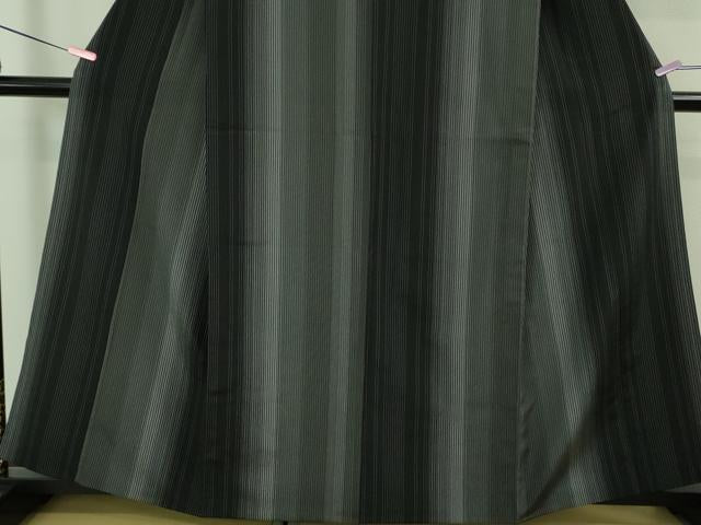 平和屋着物▽極上 本塩沢 やまだ織 単衣 縞 須藤麻紀作 証紙付き 逸品 DZAA8246kh5