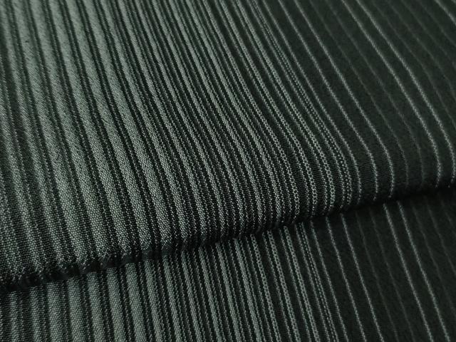 平和屋着物▽極上 本塩沢 やまだ織 単衣 縞 須藤麻紀作 証紙付き 逸品 DZAA8246kh5
