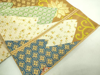 平和屋着物●極上 龍村美術織物 たつむら つけ帯 小袖唐草文 金銀糸 逸品 DZAA8255kh5
