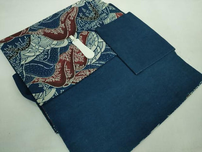 平和屋本店■極上　浦野理一　型染　つけ帯　重ね山　逸品　DZAA8276kh5