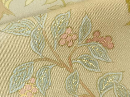 平和屋本店■極上　創業460年・千總　訪問着　刺繍　草花文　白梅鼠色地　暈し染め　金彩　逸品　DZAA8333kh5