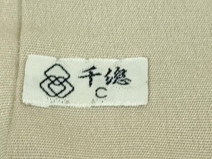 平和屋本店■極上　創業460年・千總　訪問着　刺繍　草花文　白梅鼠色地　暈し染め　金彩　逸品　DZAA8333kh5