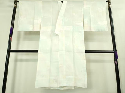 平和屋着物●上質な長襦袢　無双仕立て　雲重ね花地紋　暈し染め　逸品　未使用　DZAA8339kh5