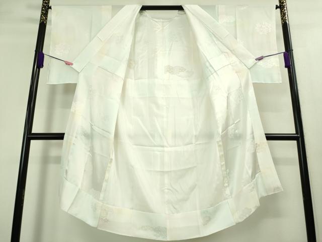 平和屋着物●上質な長襦袢　無双仕立て　雲重ね花地紋　暈し染め　逸品　未使用　DZAA8339kh5