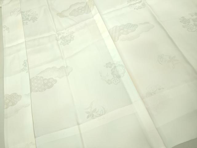 平和屋着物●上質な長襦袢　無双仕立て　雲重ね花地紋　暈し染め　逸品　未使用　DZAA8339kh5