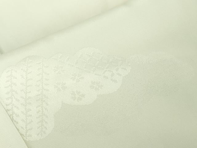 平和屋着物●上質な長襦袢　無双仕立て　雲重ね花地紋　暈し染め　逸品　未使用　DZAA8339kh5