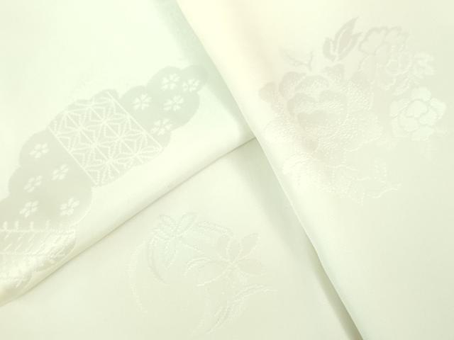 平和屋着物●上質な長襦袢　無双仕立て　雲重ね花地紋　暈し染め　逸品　未使用　DZAA8339kh5