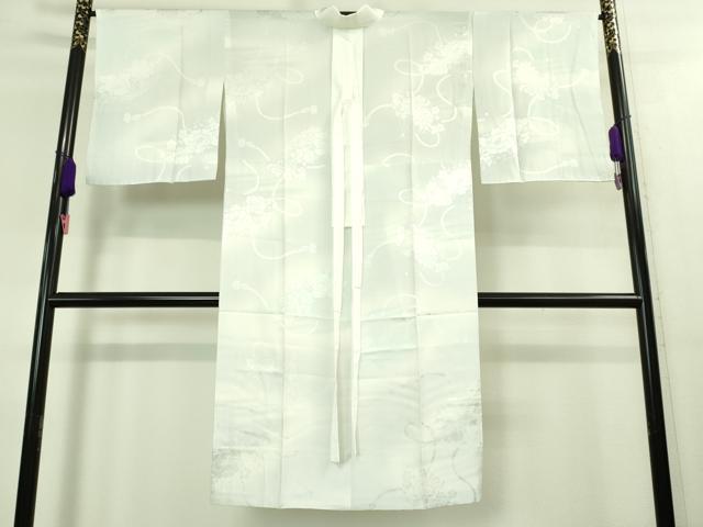 平和屋着物■上質な長襦袢　無双仕立て　扇面花地紋　暈し染め　逸品　未使用　DZAB3700kh6