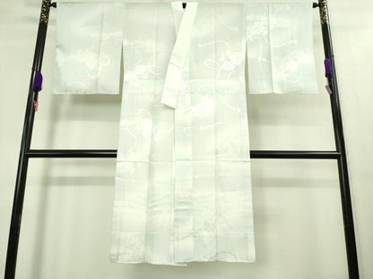 平和屋着物■上質な長襦袢　無双仕立て　扇面花地紋　暈し染め　逸品　未使用　DZAB3700kh6