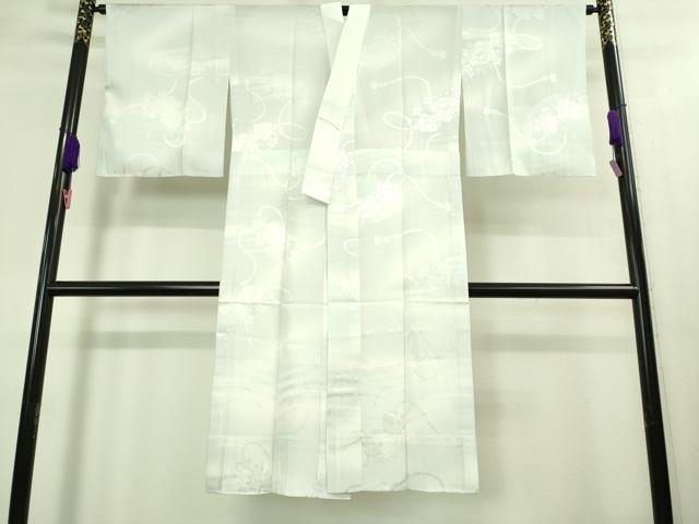 平和屋着物■上質な長襦袢　無双仕立て　扇面花地紋　暈し染め　逸品　未使用　DZAB3700kh6