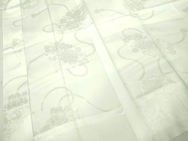 平和屋着物■上質な長襦袢　無双仕立て　扇面花地紋　暈し染め　逸品　未使用　DZAB3700kh6