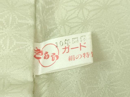 平和屋着物●上質な長襦袢　無双仕立て　半衿付き　市松文様　暈し染め　逸品　未使用　DZAA8348kh5