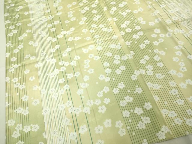 平和屋着物●京友禅 創作長襦袢 無双仕立て 舞桜間道 反端付き 逸品 未使用 DZAA8349kh5
