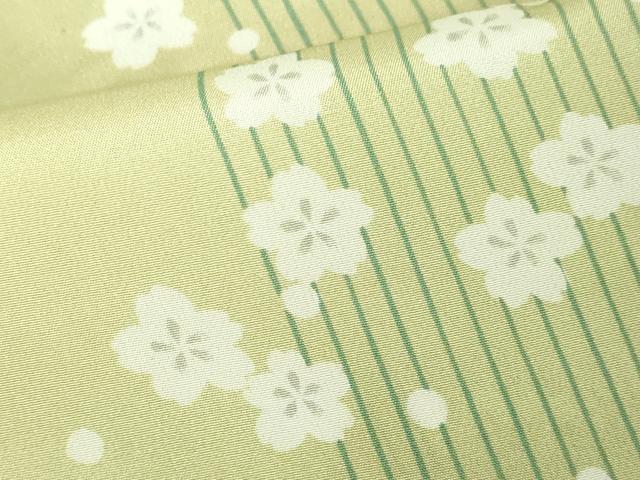 平和屋着物●京友禅 創作長襦袢 無双仕立て 舞桜間道 反端付き 逸品 未使用 DZAA8349kh5