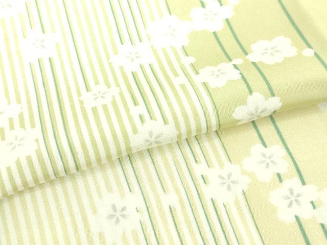 平和屋着物●京友禅 創作長襦袢 無双仕立て 舞桜間道 反端付き 逸品 未使用 DZAA8349kh5