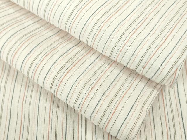 平和屋着物＊極上 夏物 本場小千谷ちぢみ 麻 縞 逸品 DZAA8358kh5