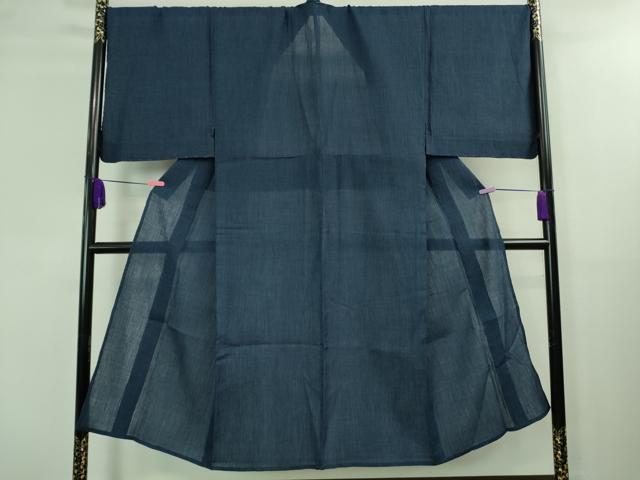 平和屋着物＊極上 夏物 男性 本場小千谷ちぢみ 麻 キングサイズ 格子 逸品 未使用 DZAA8366kh5