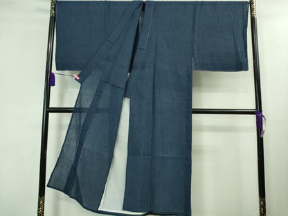 平和屋着物＊極上 夏物 男性 本場小千谷ちぢみ 麻 キングサイズ 格子 逸品 未使用 DZAA8366kh5