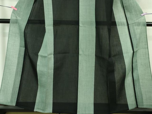 平和屋着物＊極上 夏物 本場小千谷ちぢみ 麻衣 間道 反端付き 逸品 DZAA8368kh5