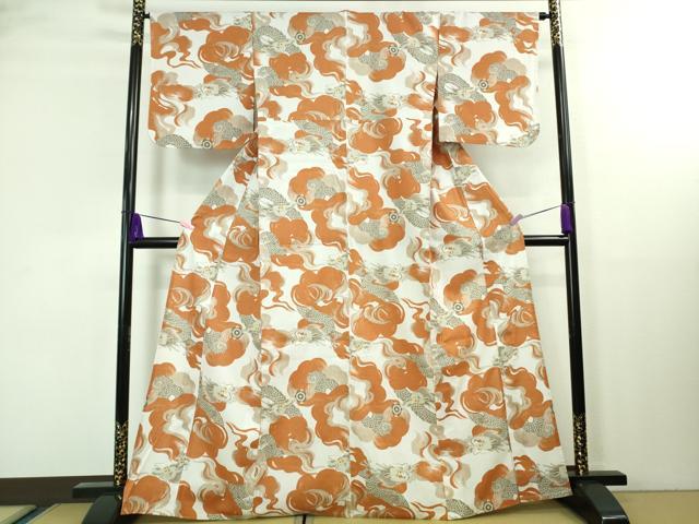 平和屋着物∴極上 夏物 撫松庵 浴衣 綿 飛龍 逸品 DZAA8373kh5