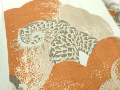 平和屋着物∴極上 夏物 撫松庵 浴衣 綿 飛龍 逸品 DZAA8373kh5