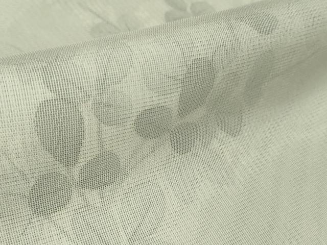 平和屋本店▽極上 訪問着 無双 紗袷 紗×絽 手描き 枝花文 灰梅色地 逸品 DZAA8376kh5
