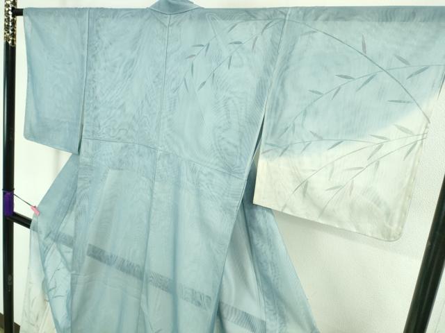 平和屋着物▽極上 訪問着 無双 紗袷 紗×紗 螺鈿 枝葉文 暈し染め 金彩 逸品 未使用 DZAA8378kh5