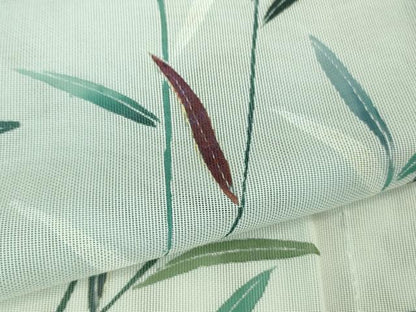 平和屋着物▽極上 訪問着 無双 紗袷 紗×紗 螺鈿 枝葉文 暈し染め 金彩 逸品 未使用 DZAA8378kh5