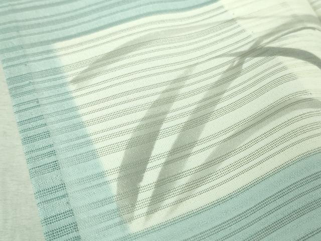 平和屋着物＊極上 夏物 訪問着 変わり絽 芒 すすき 空色地 銀彩 逸品 DZAA8381kh5