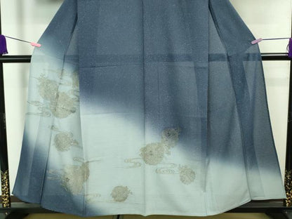 平和屋着物■極上　夏物　中国三大刺繍　スワトウ刺繍　汕頭刺繍　総刺繍　訪問着　絽　雪輪花文　暈し染め　逸品　未使用　DZAA8382kh5